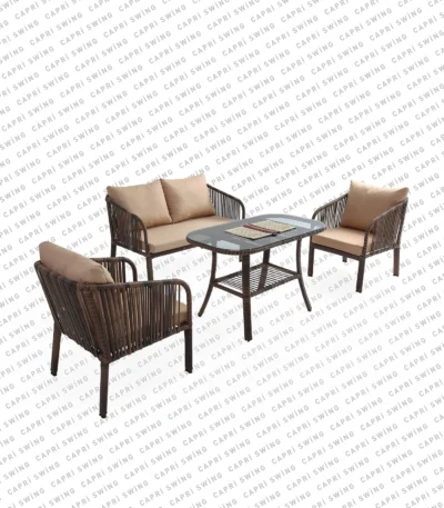 Artemis İkili Rattan Bahçe - Balkon Oturma Grubu