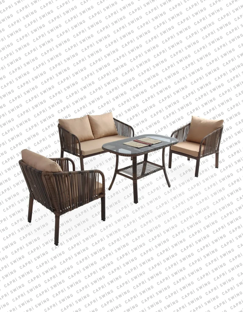 Artemis İkili Rattan Bahçe - Balkon Oturma Grubu