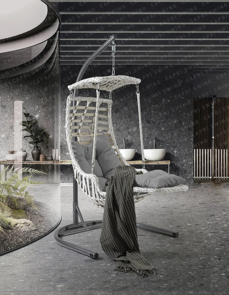 Alaçatı Plus Rattan Bahçe Balkon Salıncağı