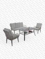 Pisa Üçlü Rattan Bahçe Balkon Oturma Grubu