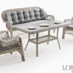 Lora Üçlü Rattan Bahçe - Balkon Oturma Grubu