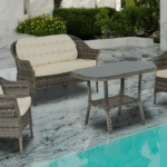 Orkide İkili Rattan Bahçe Balkon Oturma Grubu