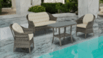 Orkide İkili Rattan Bahçe Balkon Oturma Grubu